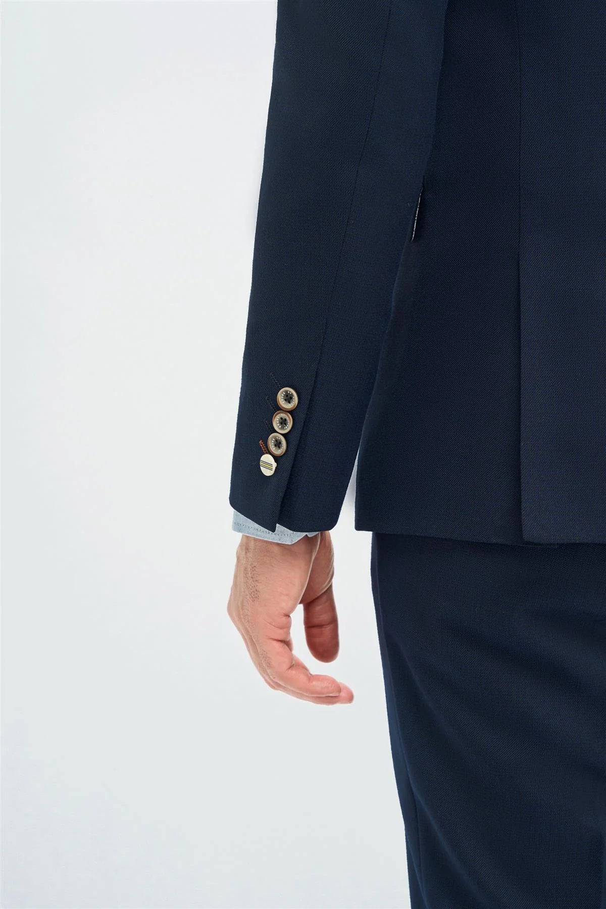 Tropez - Men's 3 Piece Navy Tailored Fit Suit