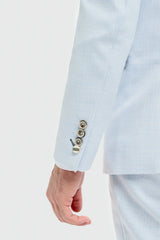 Tropez - Men's 3 Piece Sky Blue Tailored Fit Suit