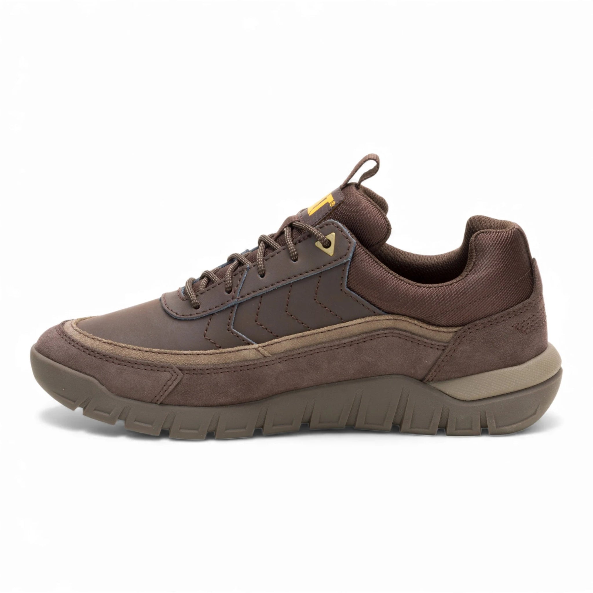 Versage Lo - Men's Brown Leather Hiking Lightweight Trainers