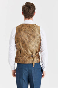 Viceroy Navy Suit with Harris Brown Tweed Constrasting Waistcoat
