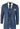 Mens 3 Piece Prince Of Wales Check Suit Blue Classic Light Tailored Fit Modern