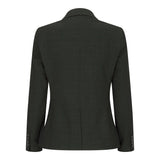 Ladies Tweed Green Check Blazer Wool Classic Hunting Jacket Vintage 1920s Retro