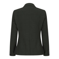 Ladies Tweed Green Check Blazer Wool Classic Hunting Jacket Vintage 1920s Retro